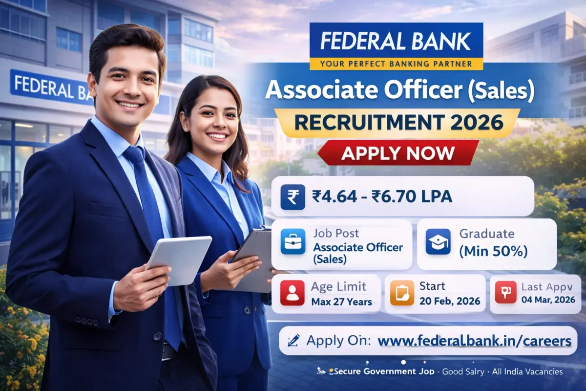 Federal Bank Associate Officer Recruitment 2026